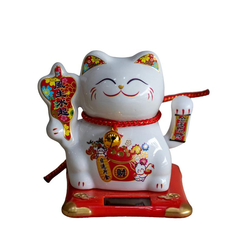 Enfeite Gato Maneki Neko | Amuleto Sorte amuleto,animais,chines,estatuetas,gato,oriental