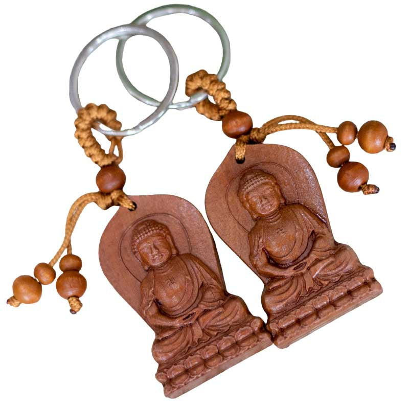Amuleto Chaveiro Zen Madeira | Buda buda,budismo,chaveiro,madeira,oriental,unisex