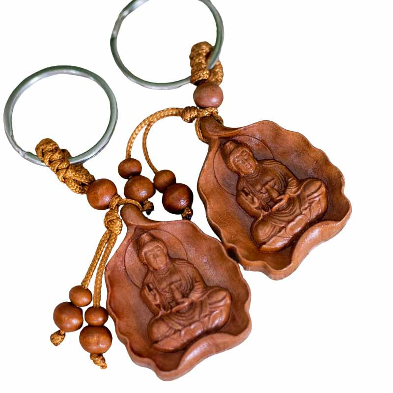 Amuleto Chaveiro Zen Madeira | Buddha buda,budismo,chaveiro,madeira,oriental,unisex
