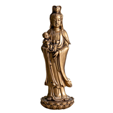 Estatueta Divindade Budista Kuan Yin 25cm budismo,divindade,elas,estatuetas,kuan yin
