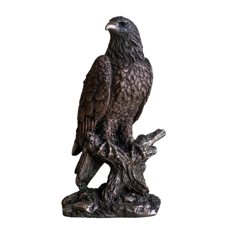 Estatueta Águia Empoderada em Resina 22cm aguia,animais,eles,estatuetas,mistico,realista