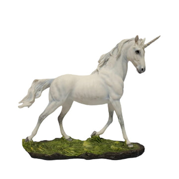 Enfeite / Estatueta Unicórnio Branco | Veronese animais,elas,estatuetas,ludicos,mistico,unicornio,veronese