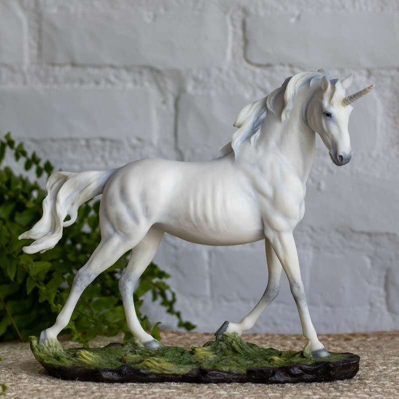 Enfeite / Estatueta Unicórnio Branco | Veronese animais,elas,estatuetas,ludicos,mistico,unicornio,veronese