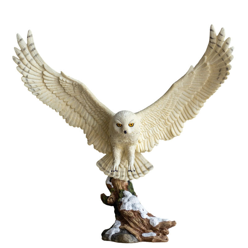 Estatueta Coruja Voando Sabedoria 35cm animais,coruja,elas,estatuetas,misticos,realistas,veronese