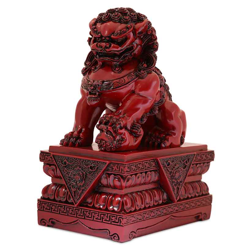 Estatuetas Decorativas Guardiões Leões Fu 15cm animais,budismo,eles,estatuetas,guardiao,oriental