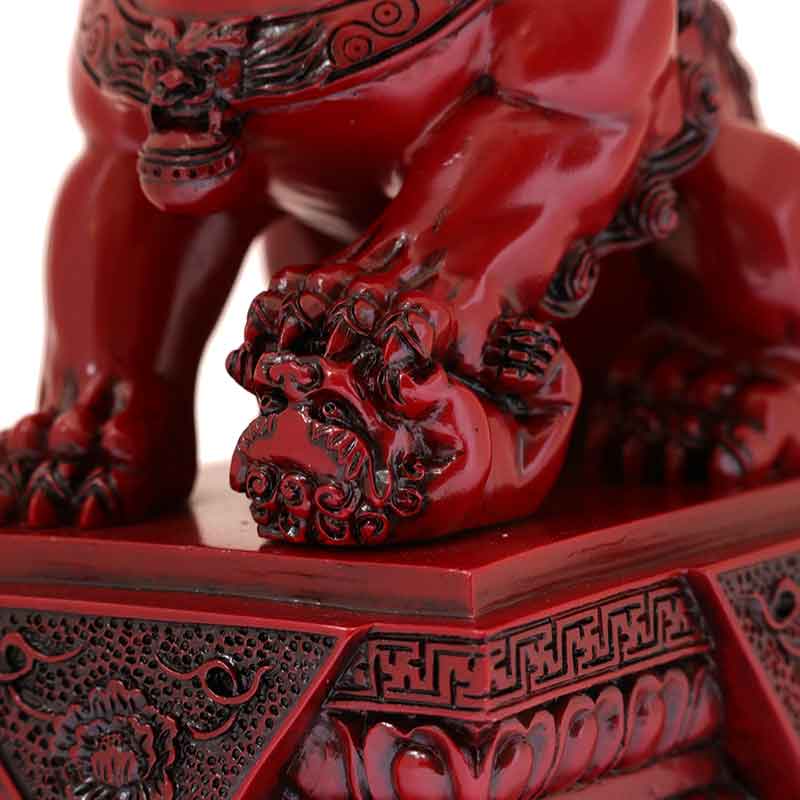 Estatuetas Decorativas Guardiões Leões Fu 15cm animais,budismo,eles,estatuetas,guardiao,oriental