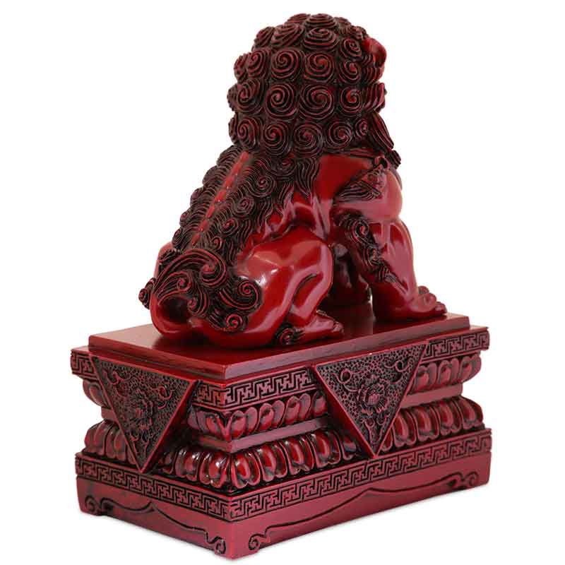 Estatuetas Decorativas Guardiões Leões Fu 15cm animais,budismo,eles,estatuetas,guardiao,oriental