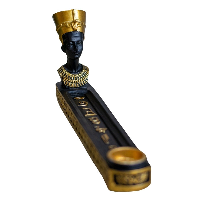 Enfeite / Incensário Divindade Nefertiti em Resina egipcias,elas,incensario,nefertiti