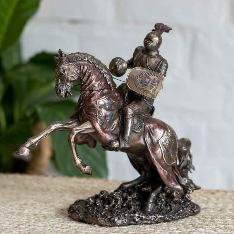 Estatueta Decorativa Cavaleiro Medieval | Veronese animais,eles,estatuetas,guerreiro,medieval,outras,veronese