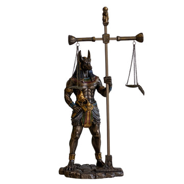 Estatueta Anubis com Balança em Resina anubis,divindade,egipcias,estatuetas,unisex,veronese