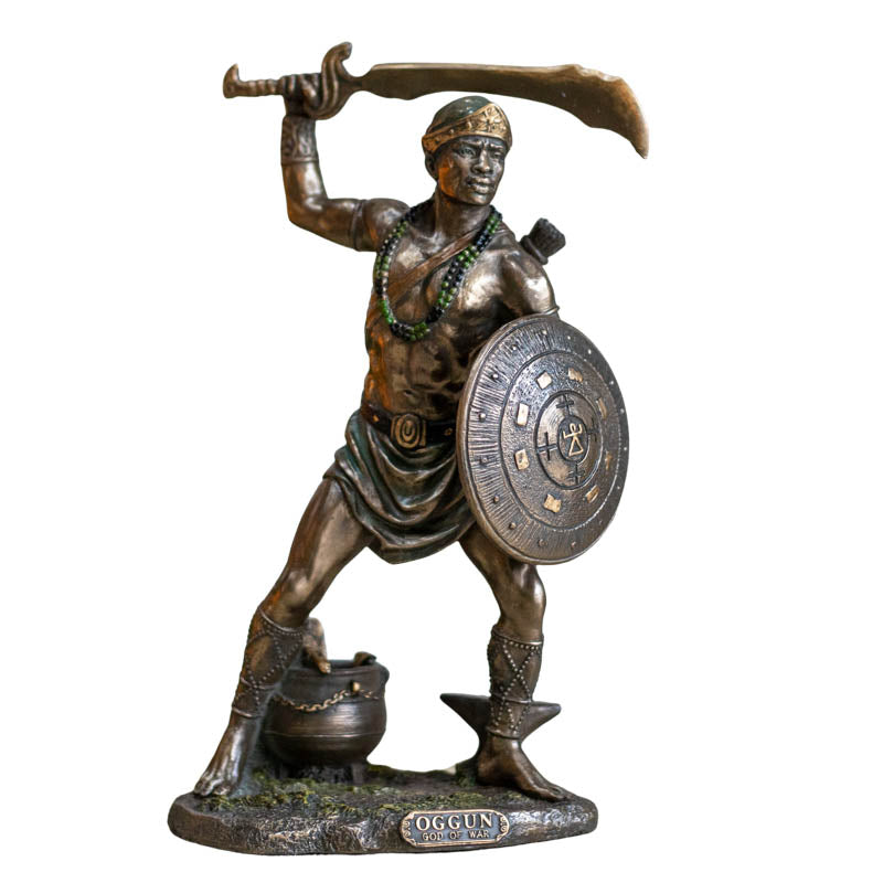 Estatueta Decorativa Deus da Guerra | Oggun eles,estatuetas,guerreiro,oggun,orixas,veronese