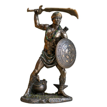 Estatueta Decorativa Deus da Guerra | Oggun eles,estatuetas,guerreiro,oggun,orixas,veronese