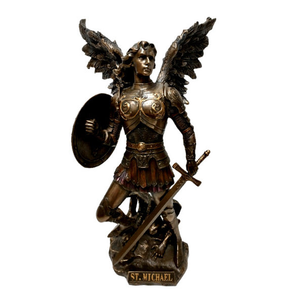 Estatueta São Miguel Arcanjo | Veronese anjos,arcanjo miguel,celestiais,estatuetas,unisex,veronese