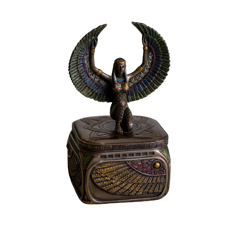 Estatueta Ísis c/ Porta-Jóias em Resina | Veronese divindades,egipcias,elas,isis,objetos outros,veronese