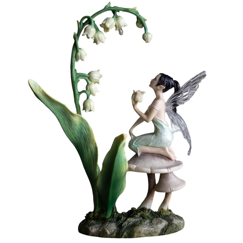 Estatueta Elemental Fada Lírio do Vale 25cm elas,elementais,estatuetas,fada,ludico,veronese