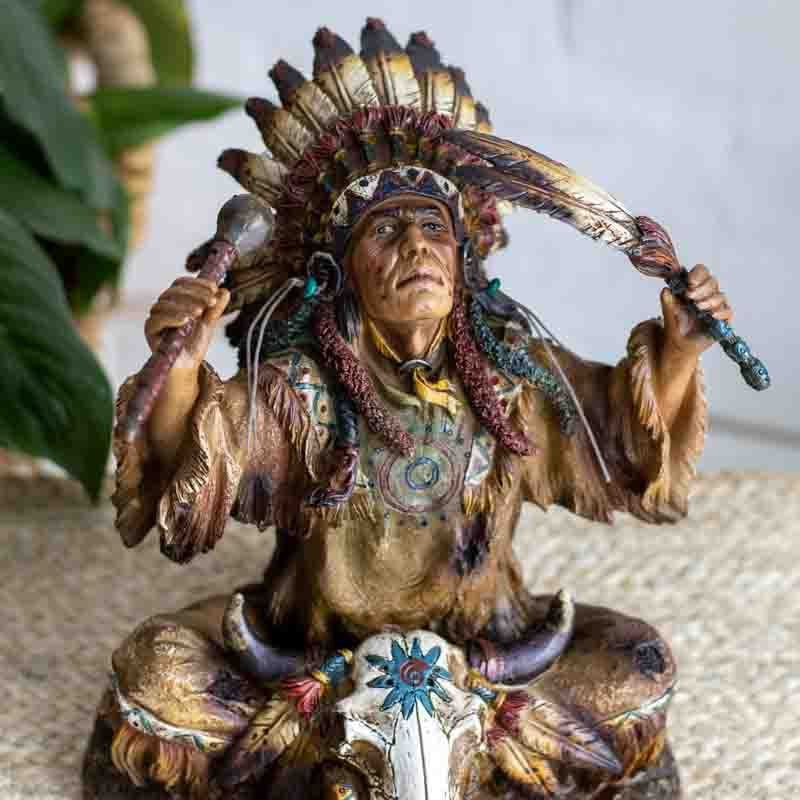 estatueta-escultura-paje-cacique-resina-objetos-decorativos-decoracoes-resina-realista-xama-indigena-sioux-americano-005