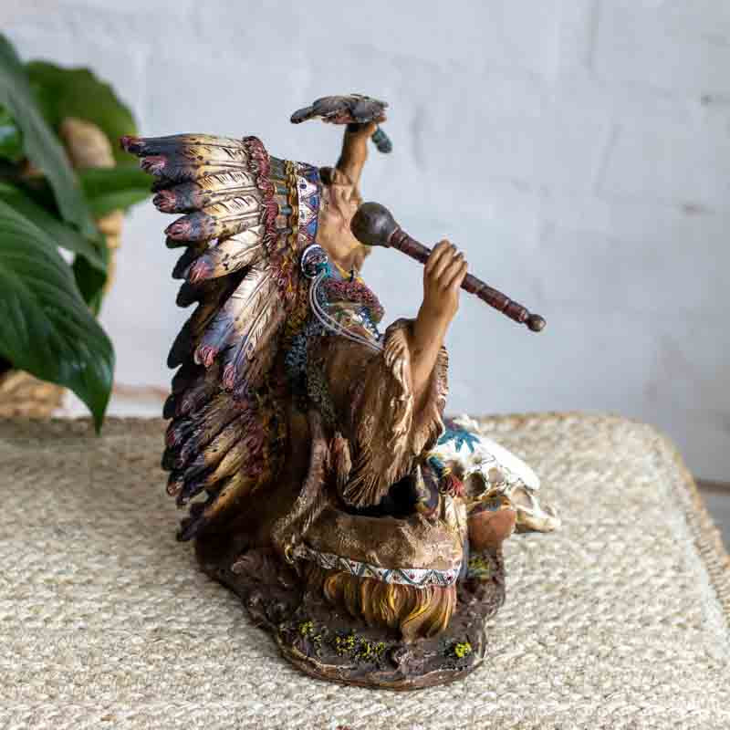 estatueta-escultura-paje-cacique-resina-objetos-decorativos-decoracoes-resina-realista-xama-indigena-sioux-americano-004