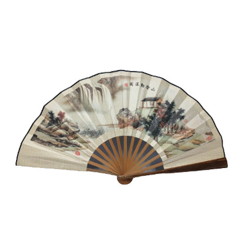 Enfeite Leque Oriental Estampado | Presentes elas,leque,objetos outros,oriental
