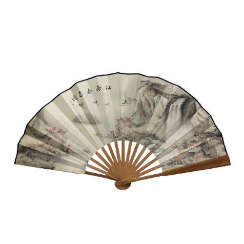 Enfeite Leque Oriental Estampado | Presentes elas,leque,objetos outros,oriental