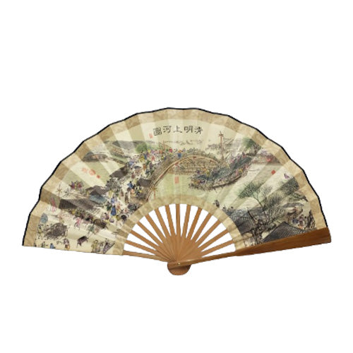 Enfeite Leque Oriental Estampado | Presentes elas,leque,objetos outros,oriental