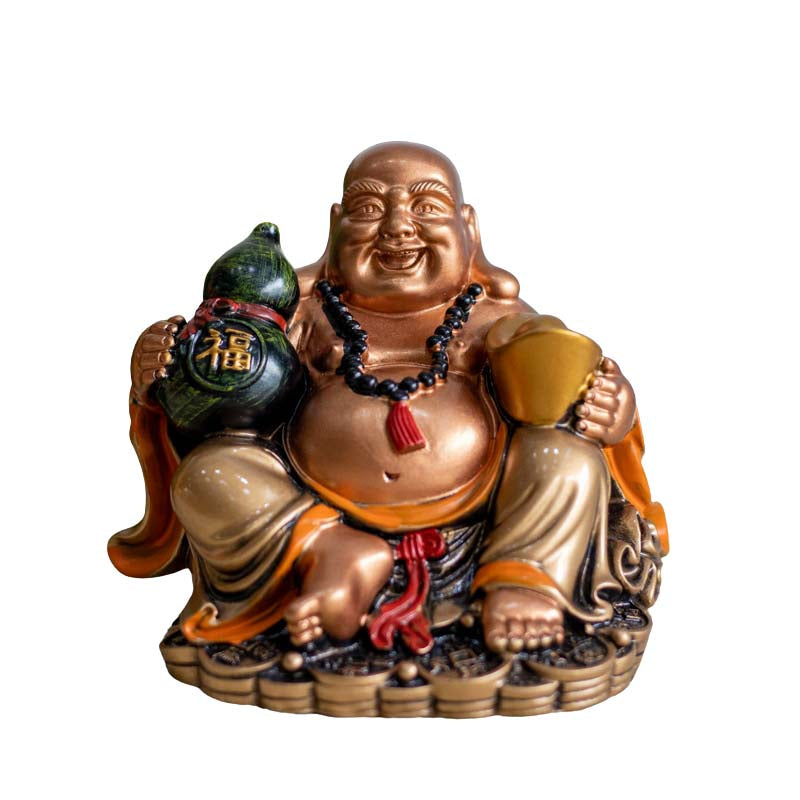 Enfeite / Estatueta Monge Budista Sentado budismo,estatuetas,misticos,monge,oriental,unisex