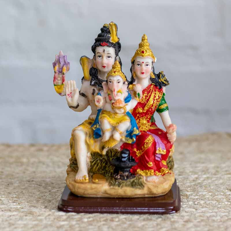 Estatueta / Enfeite Família Hindu em Resina divindade,elas,estatuetas,hindu