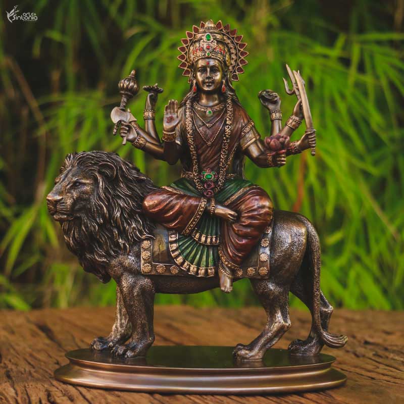 Escultura Decorativa Deusa Durga | Arte Hindu divindade,durga,elas,estatuetas,hindu,veronese