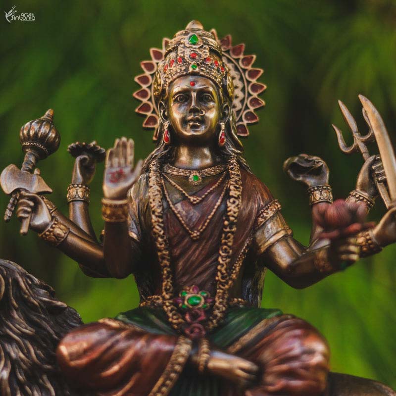 Escultura Decorativa Deusa Durga | Arte Hindu divindade,durga,elas,estatuetas,hindu,veronese