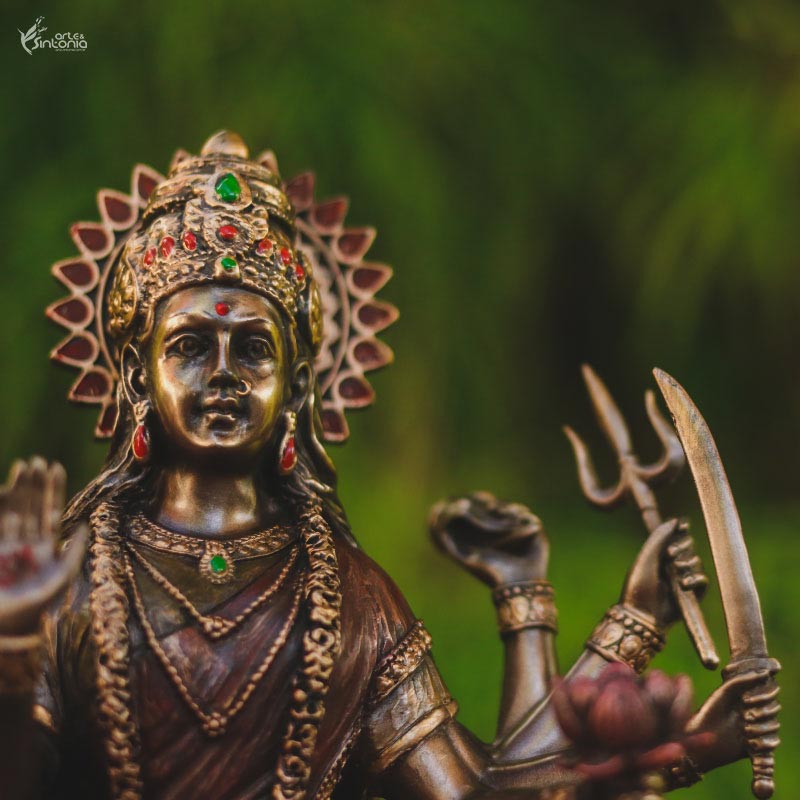 Escultura Decorativa Deusa Durga | Arte Hindu divindade,durga,elas,estatuetas,hindu,veronese