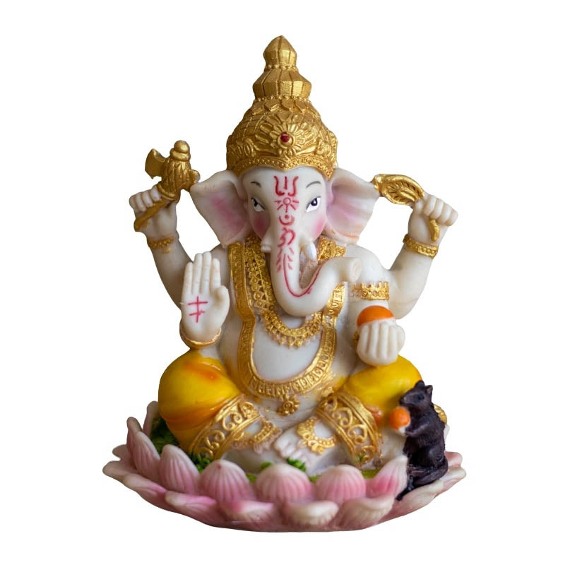 Estatueta Enfeite Hindu Ganesh Colorido divindade,estatuetas,ganesh,hindu,unisex