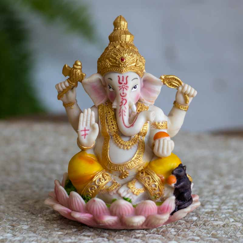 Estatueta Enfeite Hindu Ganesh Colorido divindade,estatuetas,ganesh,hindu,unisex