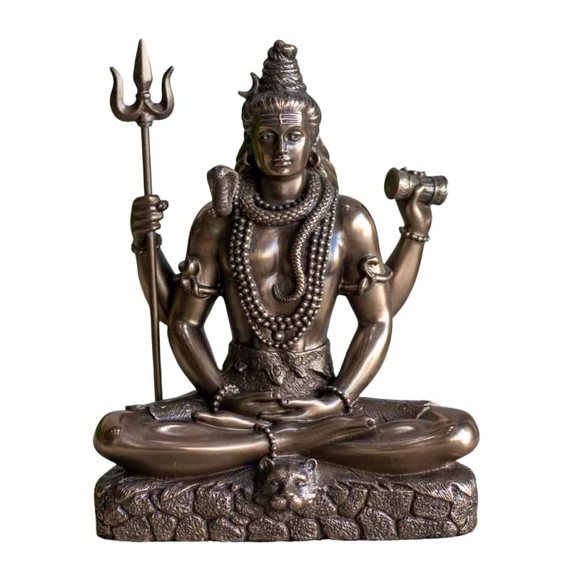 Escultura Shiva Bronze em Resina | Veronese Design divindade,estatuetas,hindu,shiva,unisex,veronese