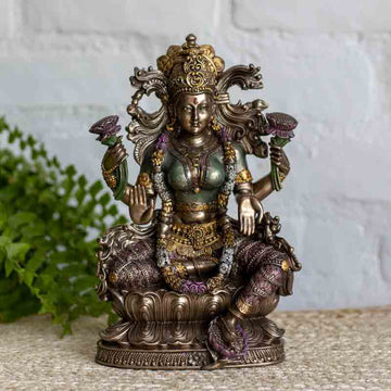Estatueta Divindade hindu Lakshmi | Veronese divindade,elas,estatuetas,hindu,lakshmi,veronese