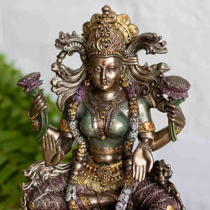 Estatueta Divindade hindu Lakshmi | Veronese divindade,elas,estatuetas,hindu,lakshmi,veronese